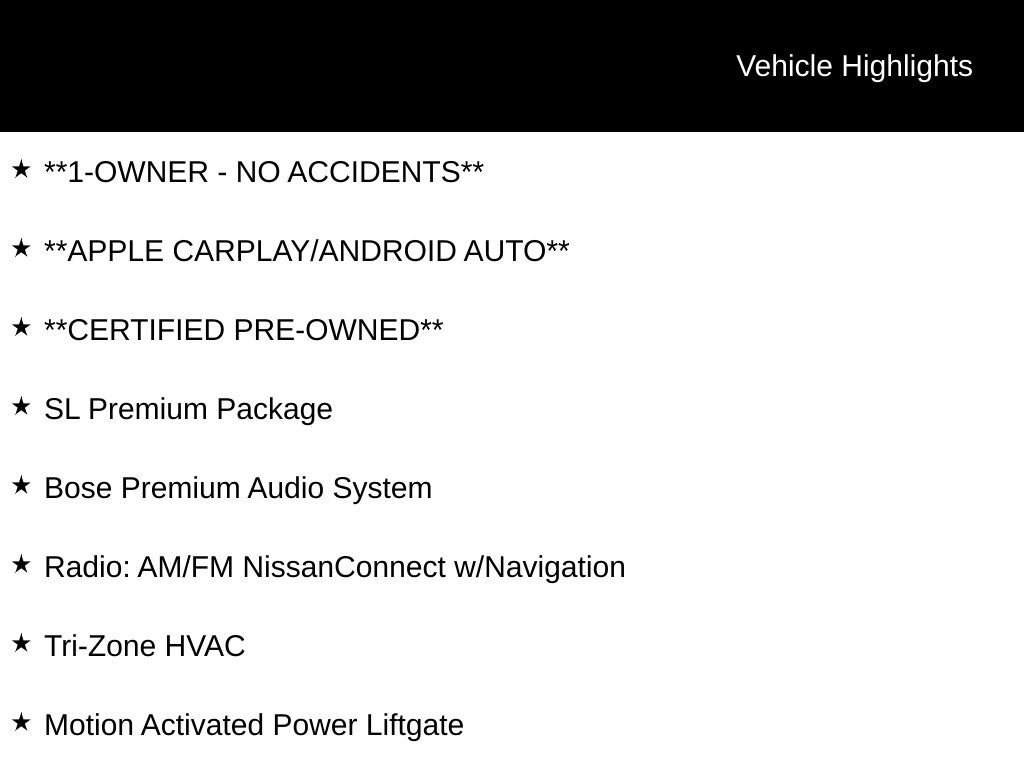 Used 2023 Nissan Rogue SL w/ SL Premium Package FWD image 10