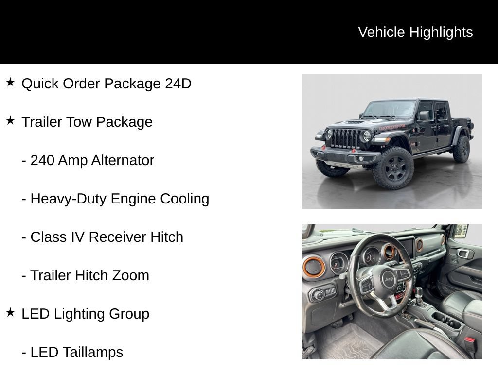 Used 2022 Jeep Gladiator Mojave w/ LED Lighting Group AWD/4WD image 6