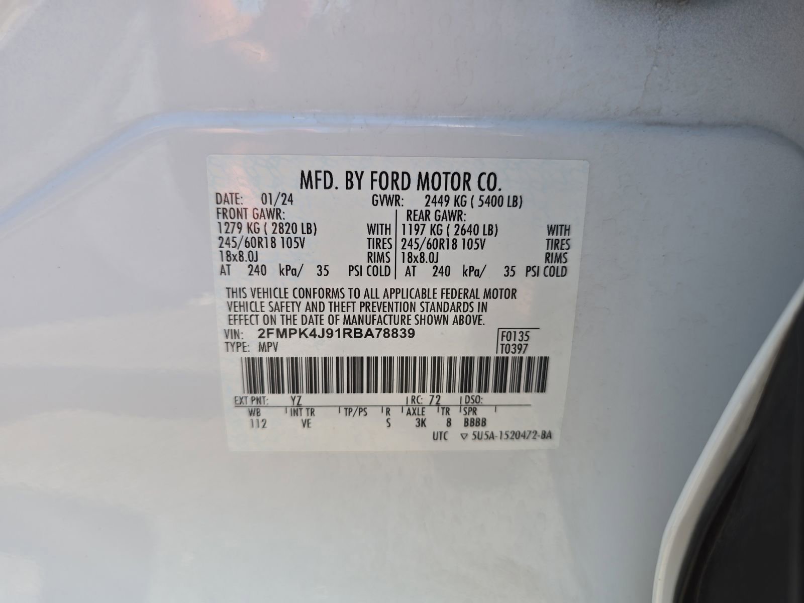 Certified 2024 Ford Edge SEL image 29