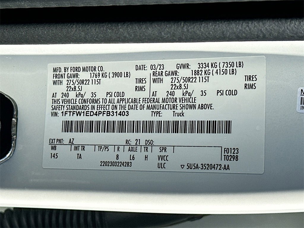Certified 2023 Ford F150 Limited image 26