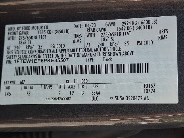 Certified 2023 Ford F150 XLT w/ Equipment Group 302A High AWD/4WD image 29
