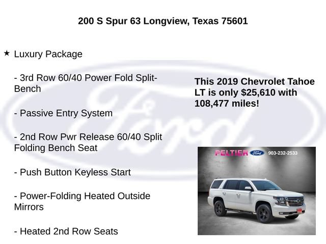 Used 2019 Chevrolet Tahoe LT w/ Luxury Package AWD/4WD image 25