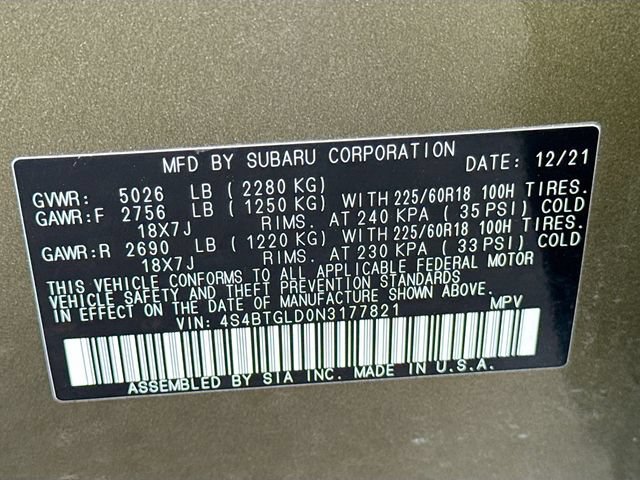 Used 2022 Subaru Outback Onyx Edition XT AWD/4WD image 41