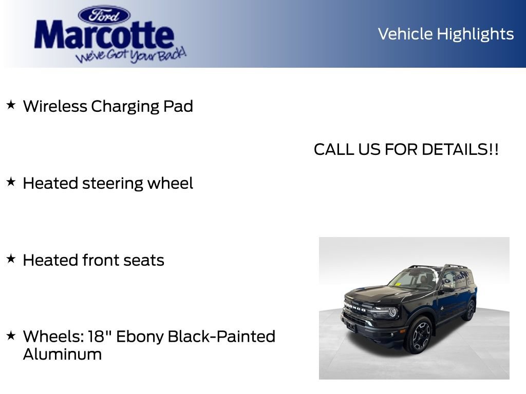 Certified 2024 Ford Bronco Sport Outer Banks w/ Tech Package AWD/4WD image 15