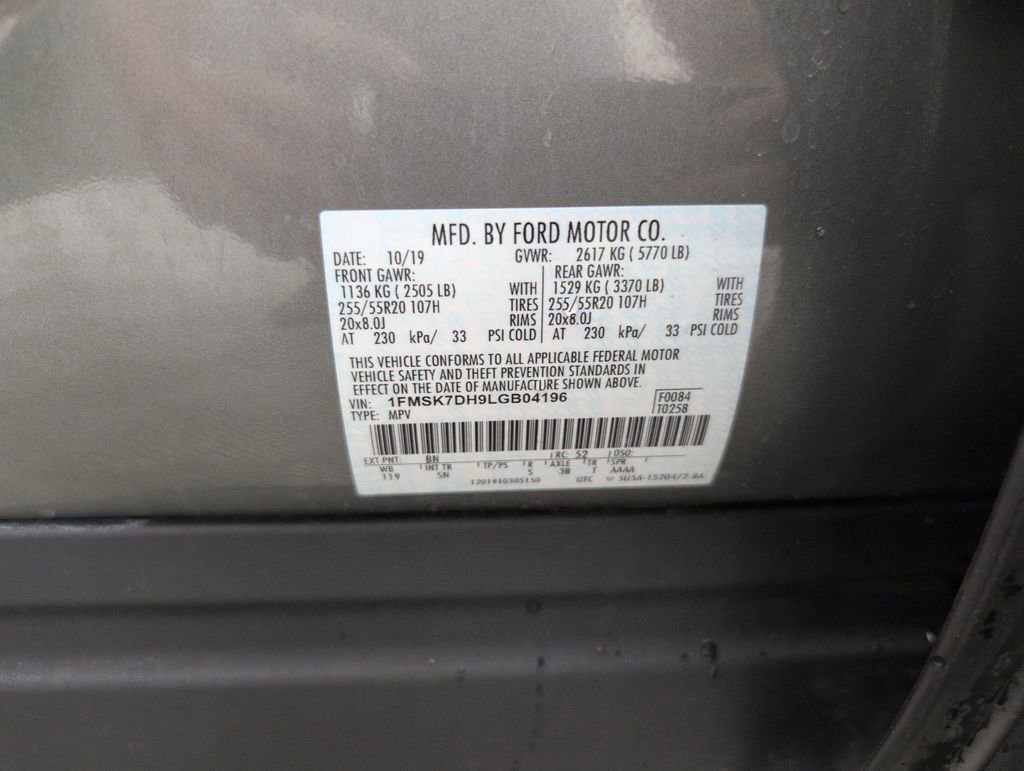 Certified 2020 Ford Explorer XLT w/ Equipment Group 202A RWD image 42