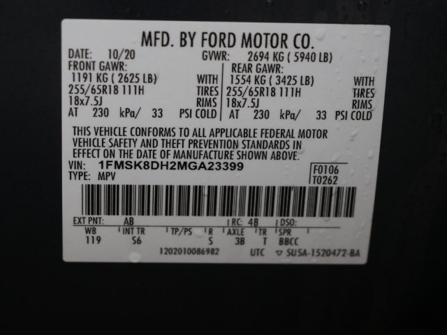 Certified 2021 Ford Explorer XLT w/ Equipment Group 202A AWD/4WD image 32