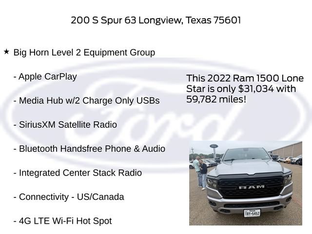 Used 2022 RAM 1500 Lone Star RWD image 25
