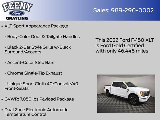 Certified 2022 Ford F150 XLT w/ Equipment Group 302A High AWD/4WD image 24