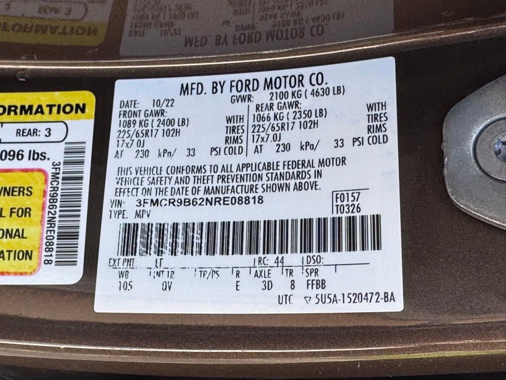 Certified 2022 Ford Bronco Sport Big Bend w/ Convenience Package AWD/4WD image 44