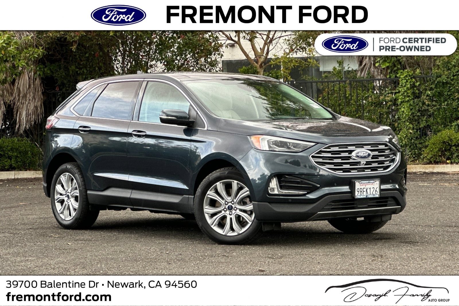 Certified 2022 Ford Edge Titanium w/ Equipment Group 301A AWD/4WD image 1