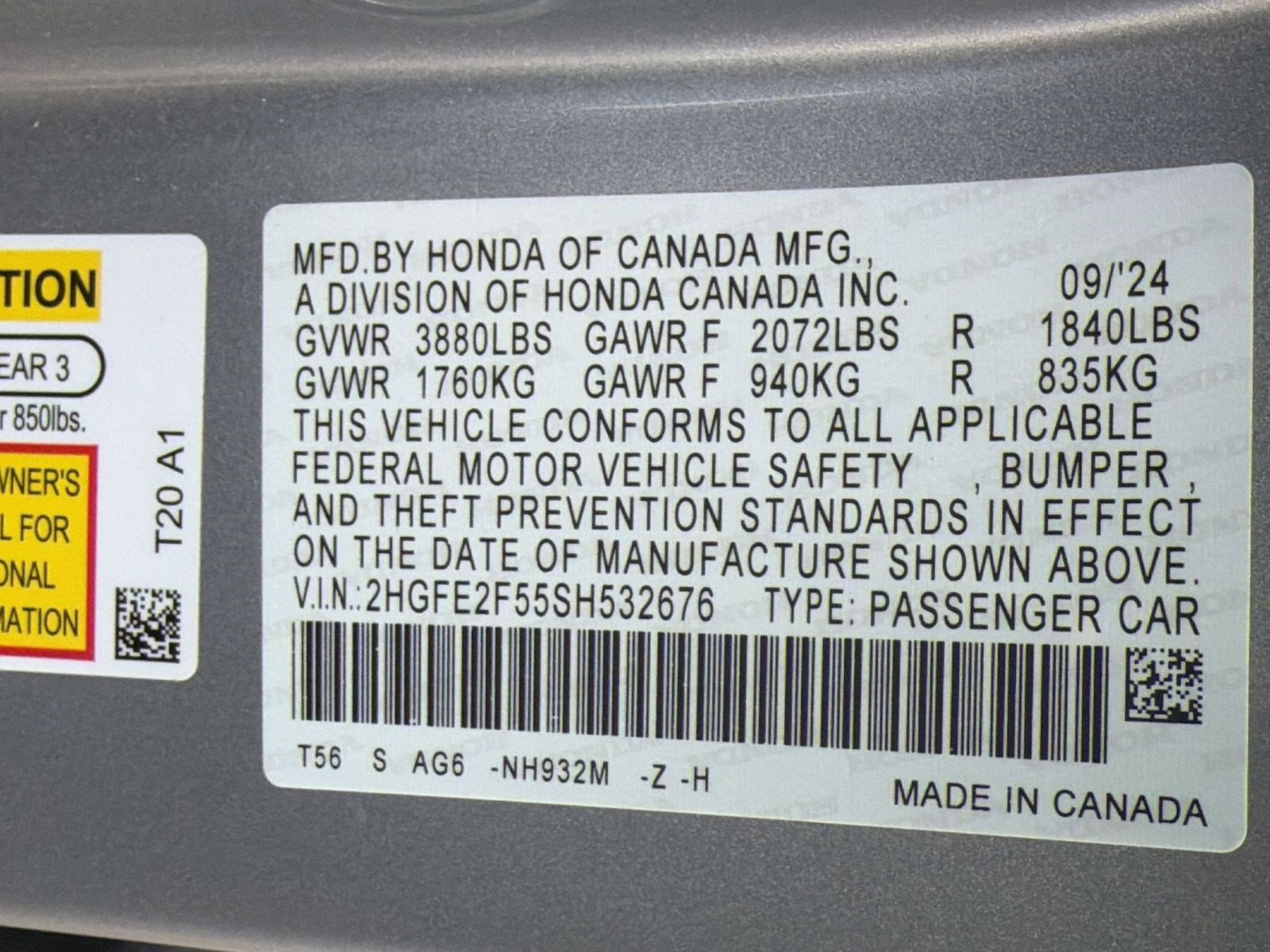 Used 2025 Honda Civic Sport image 25
