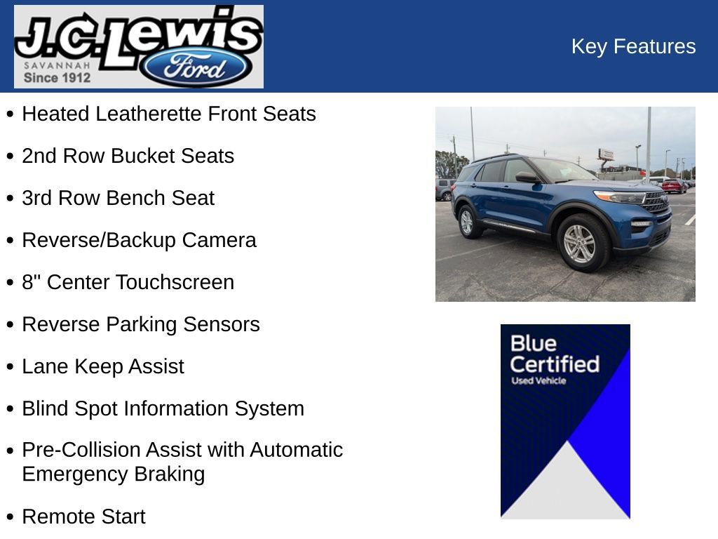Certified 2023 Ford Explorer XLT w/ Equipment Group 202A image 27