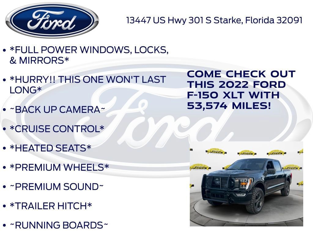 Certified 2022 Ford F150 XLT w/ Equipment Group 302A High image 12