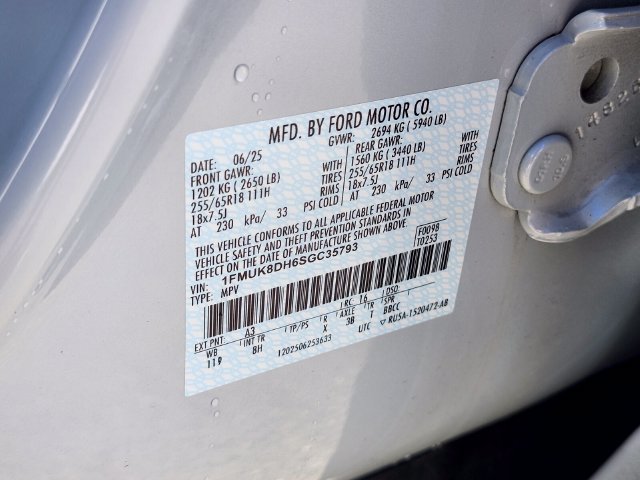 Certified 2025 Ford Explorer Active AWD/4WD image 36