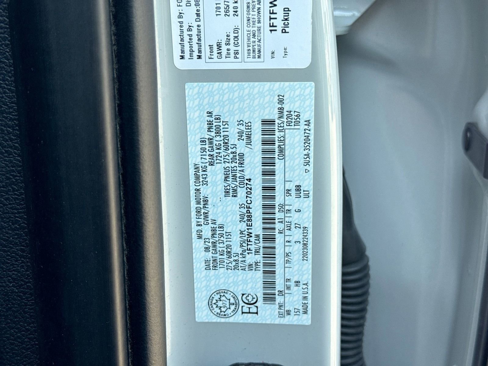Certified 2023 Ford F150 Lariat w/ Equipment Group 502A High AWD/4WD image 29
