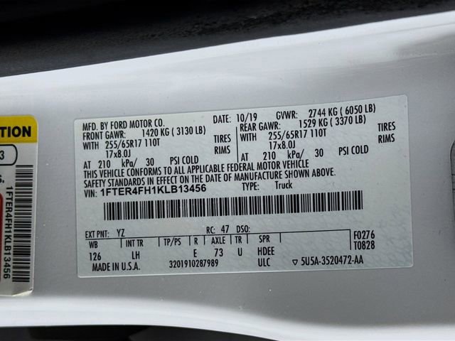 Certified 2019 Ford Ranger XL w/ Equipment Group 101A Mid image 29