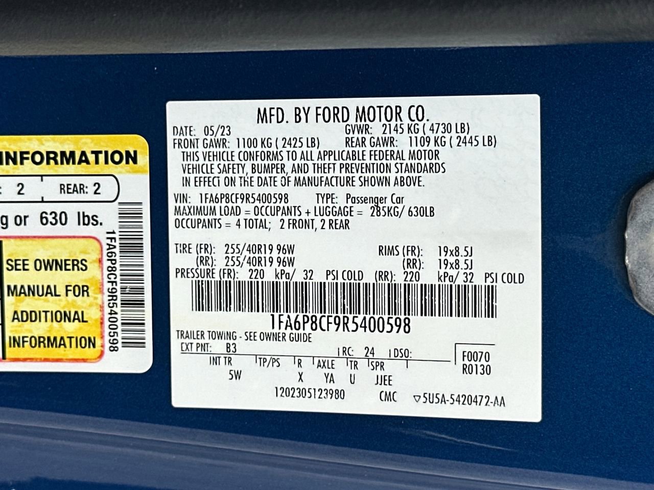 Certified 2024 Ford Mustang GT Premium RWD image 30