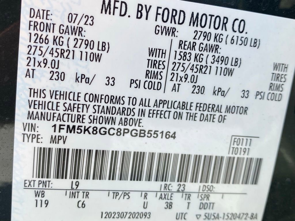 Certified 2023 Ford Explorer ST w/ Equipment Group 401A AWD/4WD image 32