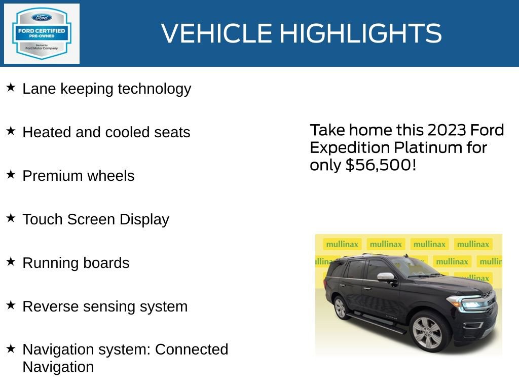 Certified 2023 Ford Expedition Platinum AWD/4WD image 21