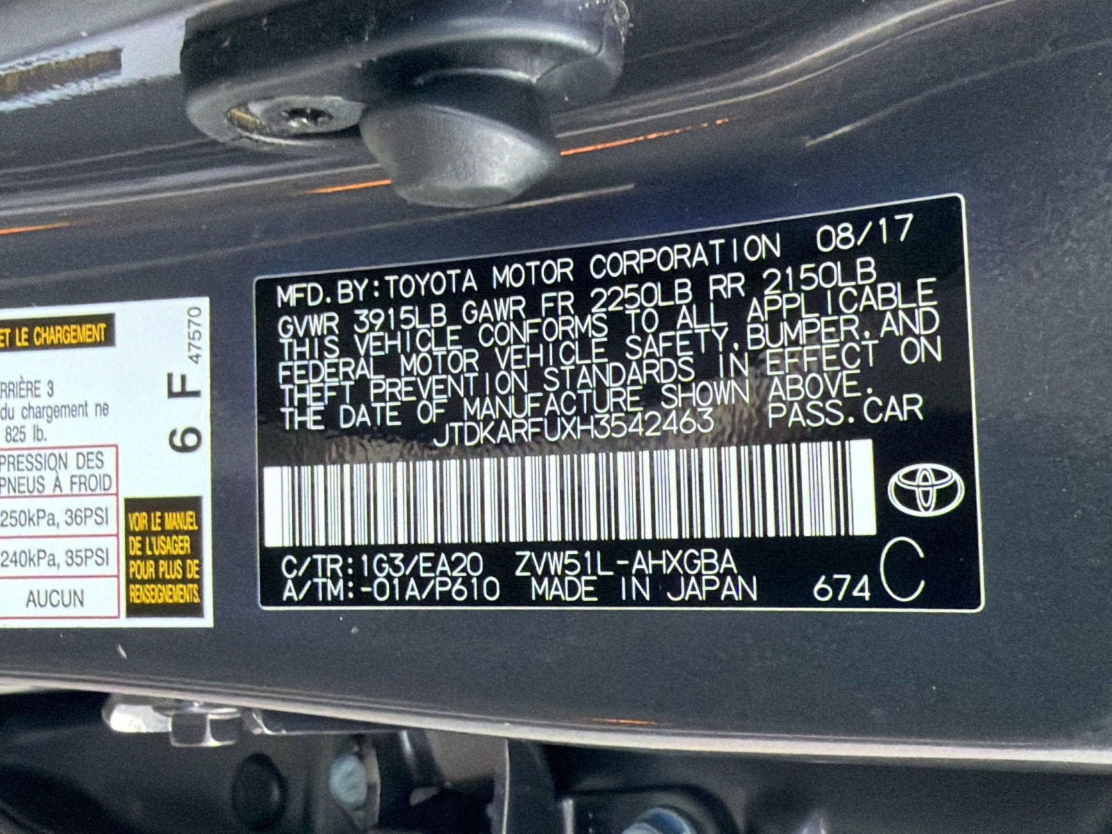 Used 2017 Toyota Prius Four w/ Advanced Technology Package FWD image 22