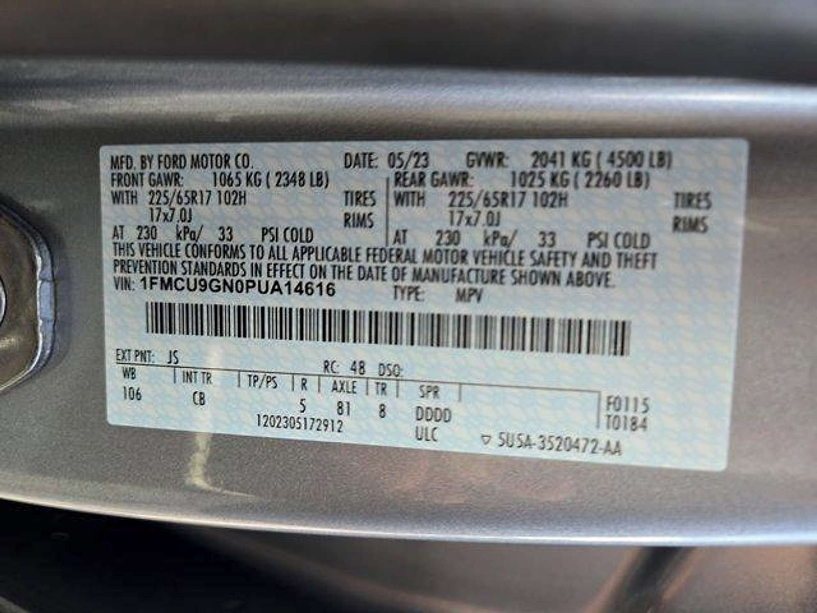 Certified 2023 Ford Escape Active w/ Tech Pack #1 AWD/4WD image 27