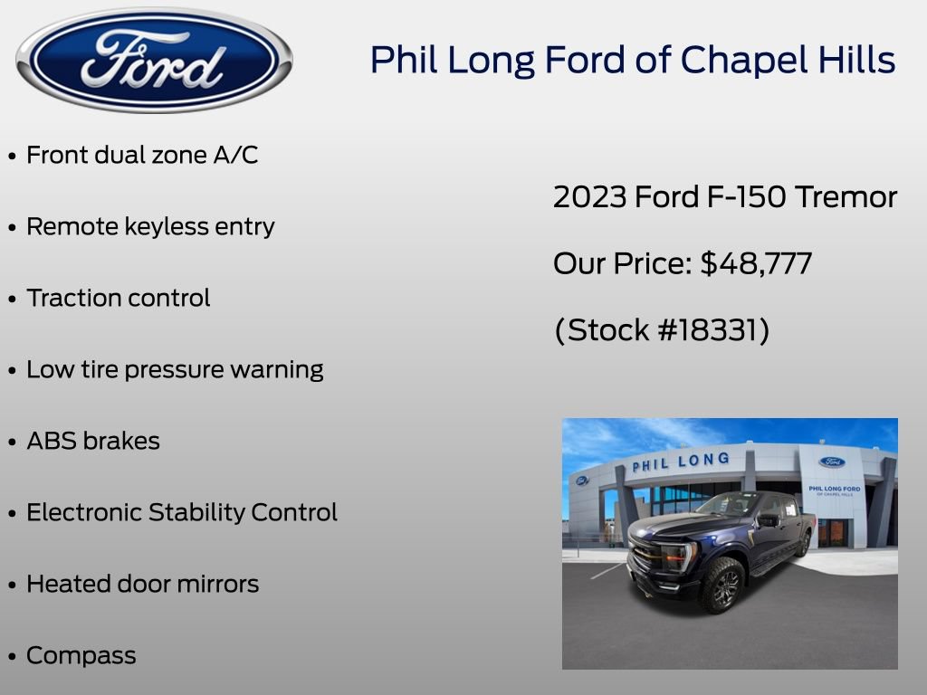 Certified 2023 Ford F150 Tremor w/ Equipment Group 402A High AWD/4WD image 39