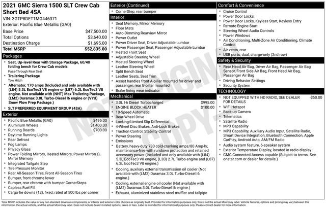 Used 2021 GMC Sierra 1500 SLT RWD image 40