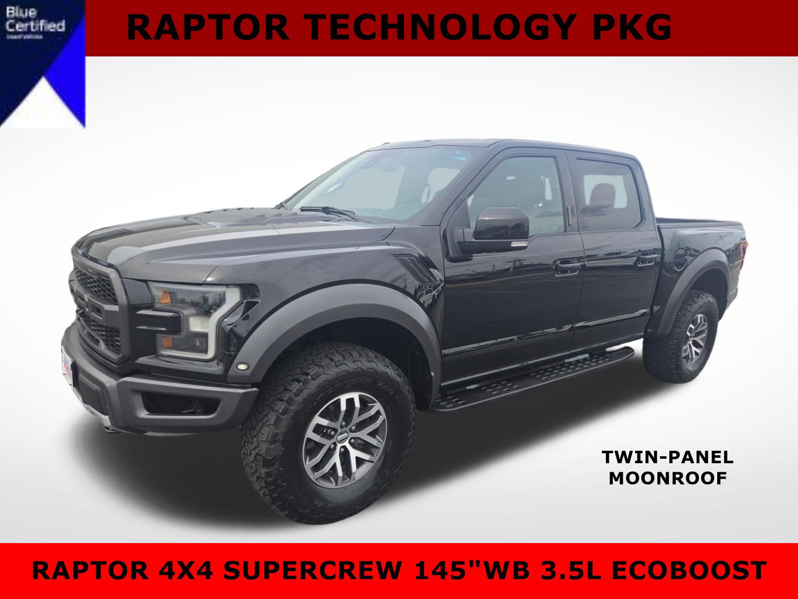 Certified 2017 Ford F150 Raptor w/ Equipment Group 802A Luxury
