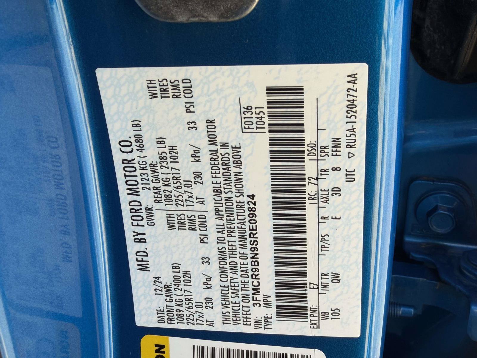 Certified 2025 Ford Bronco Sport Big Bend AWD/4WD image 33