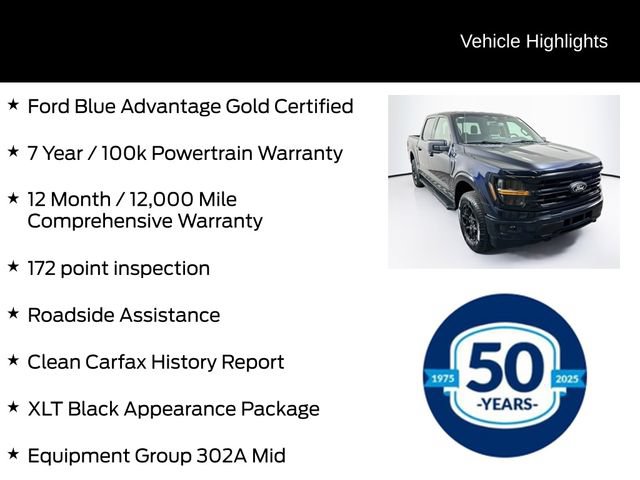 Certified 2024 Ford F150 XLT w/ Equipment Group 302A MID AWD/4WD image 6