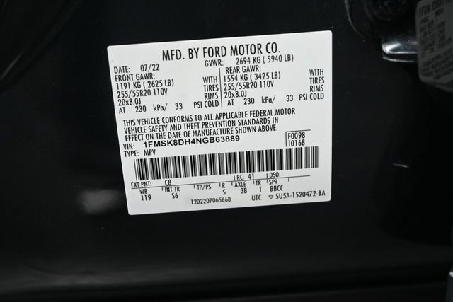 Certified 2022 Ford Explorer XLT w/ Equipment Group 202A AWD/4WD image 37