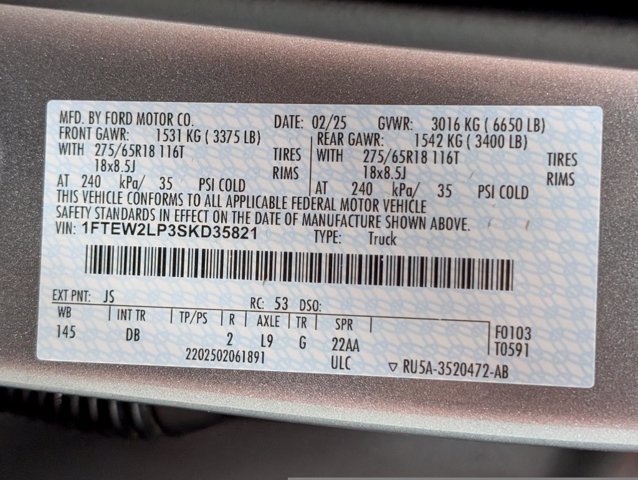Certified 2025 Ford F150 STX AWD/4WD image 26