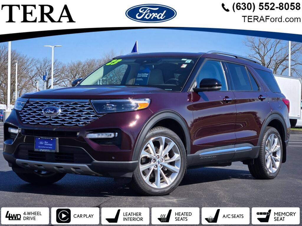 Certified 2023 Ford Explorer Platinum w/ Technology Package AWD/4WD 360° Tour
