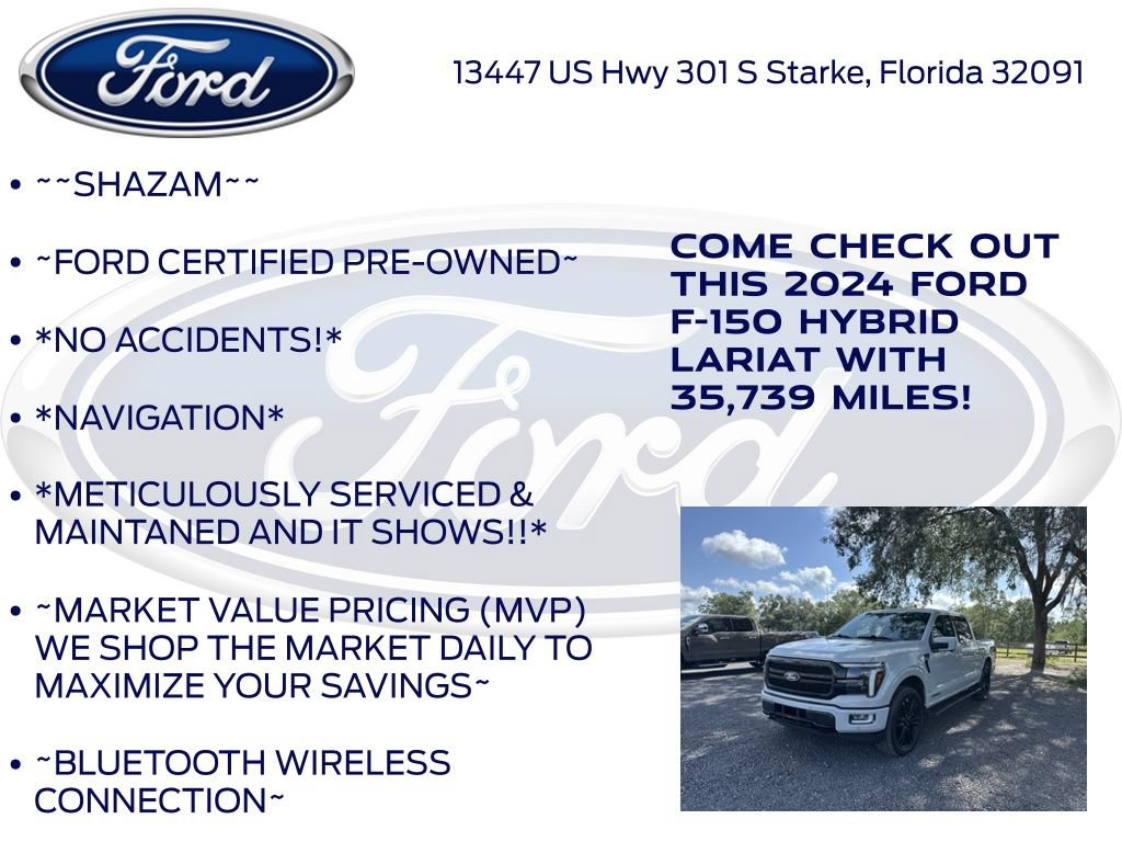 Certified 2024 Ford F150 Lariat w/ Equipment Group 502A High AWD/4WD image 6