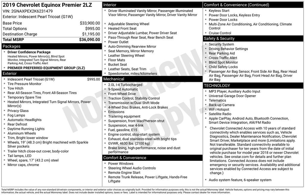 Used 2019 Chevrolet Equinox Premier FWD image 2