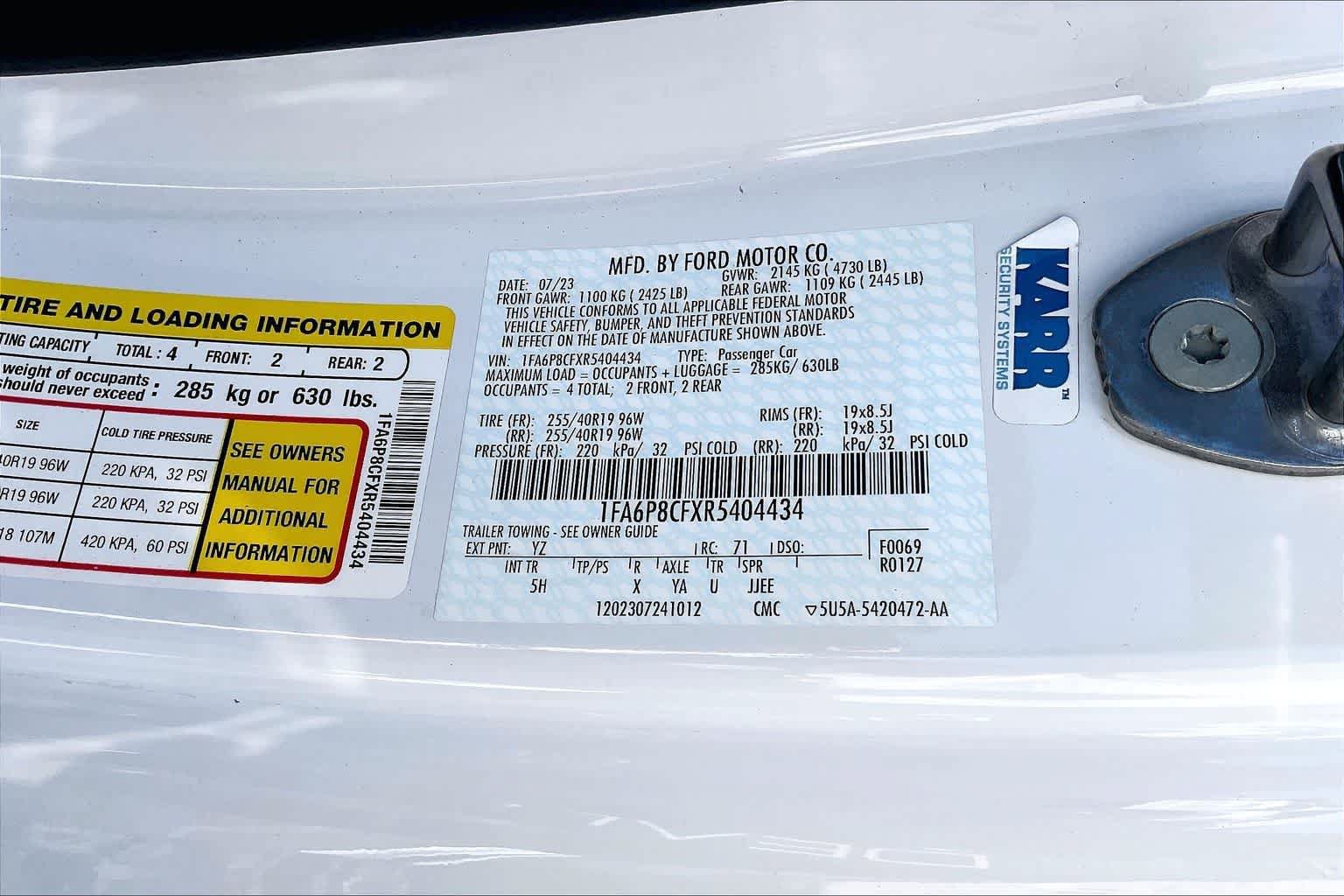 Certified 2024 Ford Mustang GT Premium RWD image 19