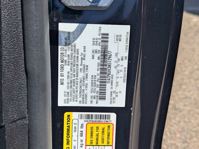Certified 2021 Ford Mustang Premium w/ Ford Safe & Smart Package RWD image 35