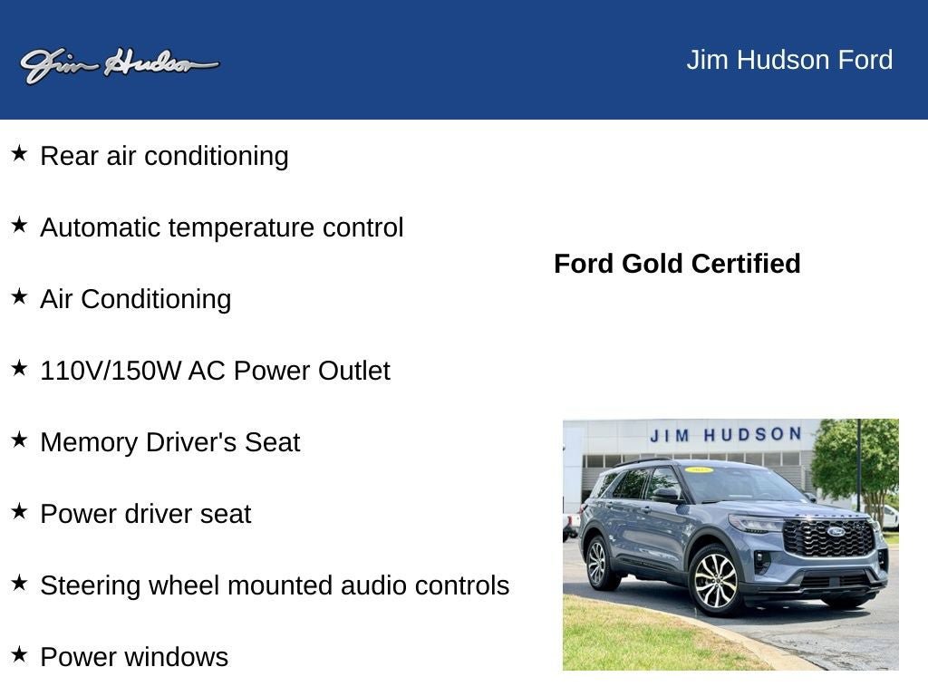 Certified 2025 Ford Explorer ST-Line w/ Premium Package RWD image 13