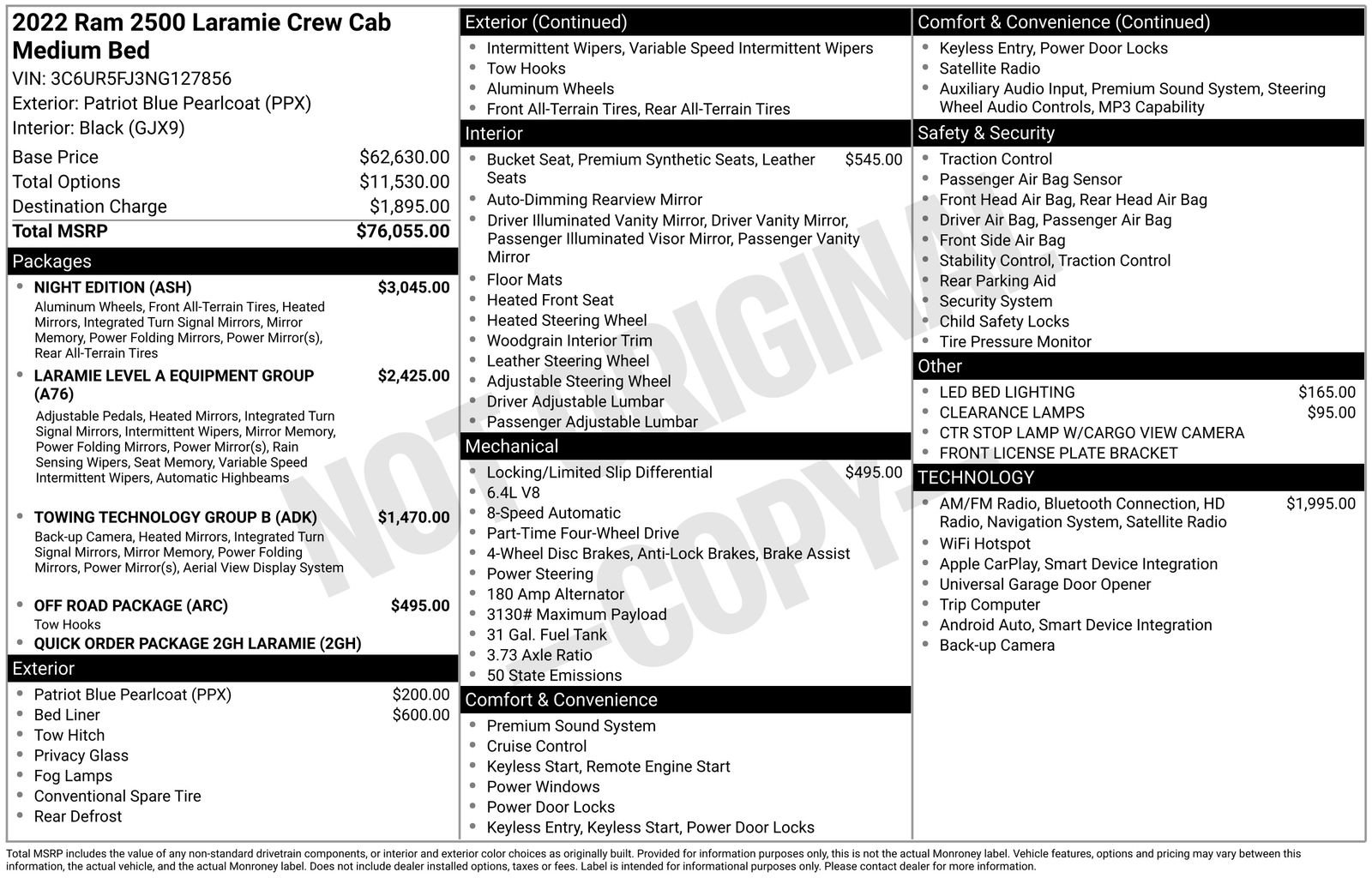 Used 2022 RAM 2500 Laramie w/ Night Edition image 4