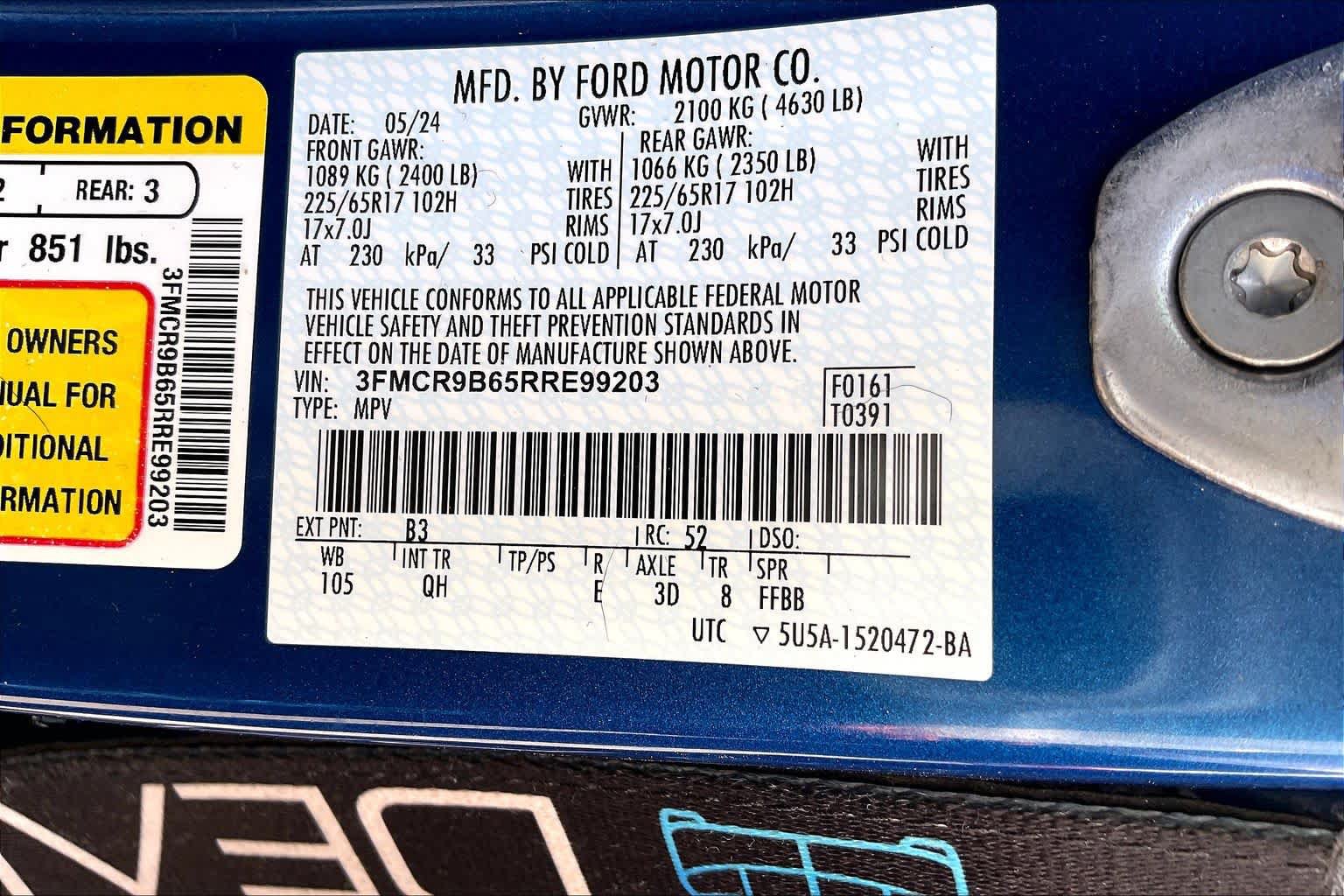 Certified 2024 Ford Bronco Sport Big Bend AWD/4WD image 33