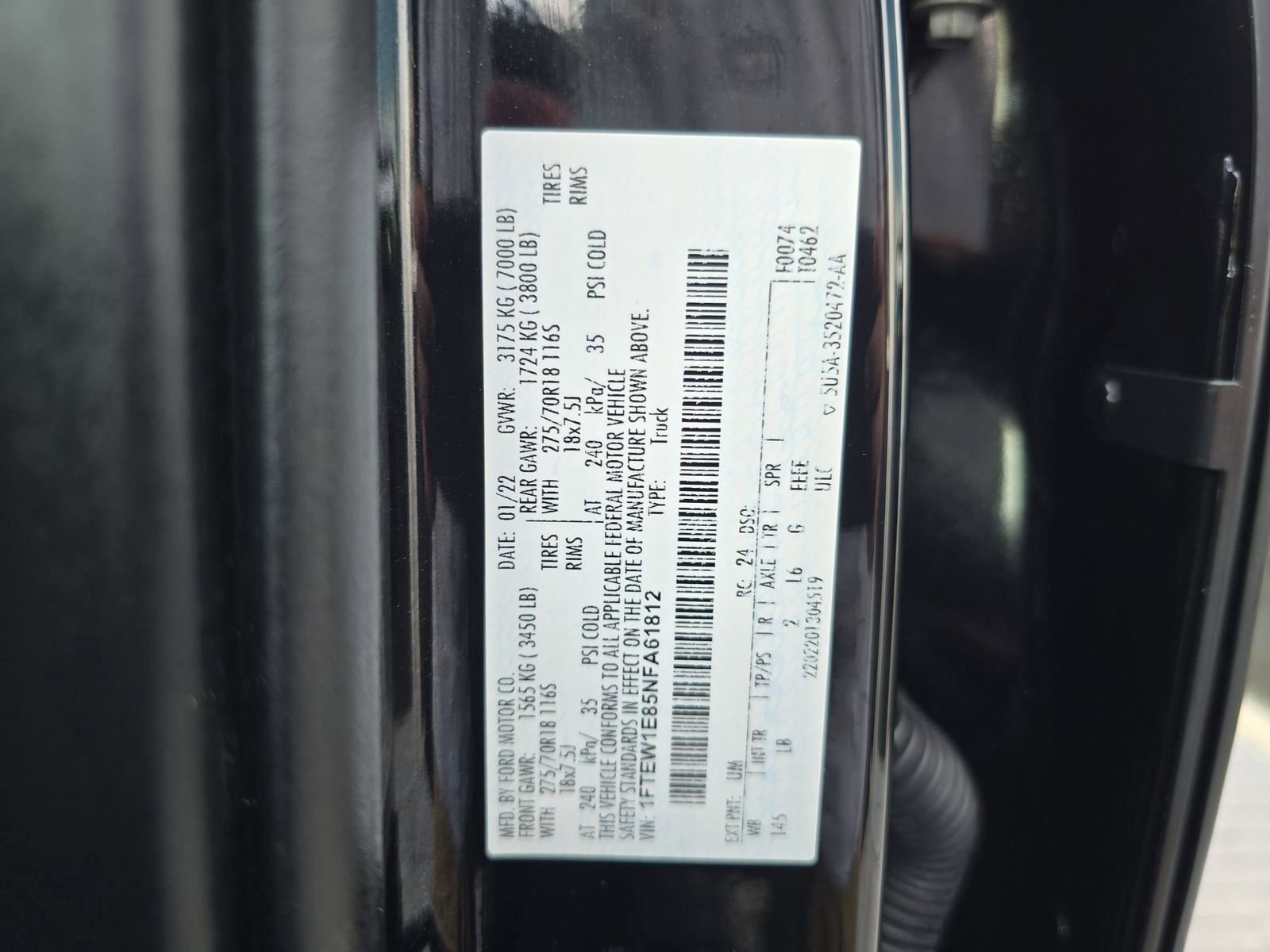 Certified 2022 Ford F150 Tremor w/ Equipment Group 401A Mid image 35