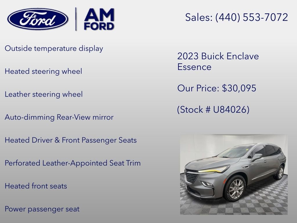 Used 2023 Buick Enclave Essence w/ Experience Buick Package AWD/4WD image 30