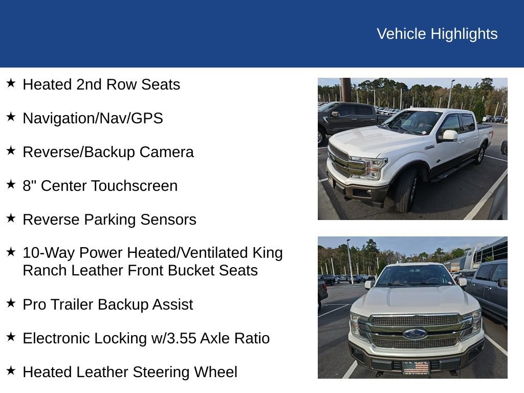 Certified 2019 Ford F150 King Ranch w/ Trailer Tow Package image 8