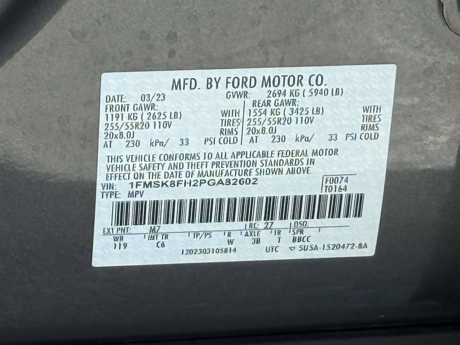 Certified 2023 Ford Explorer Limited w/ Equipment Group 301A AWD/4WD image 33