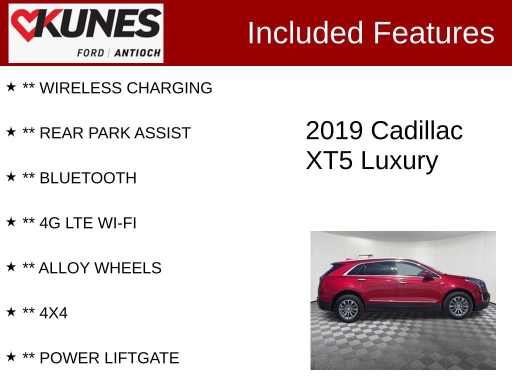 Used 2019 Cadillac XT5 Luxury AWD/4WD image 4