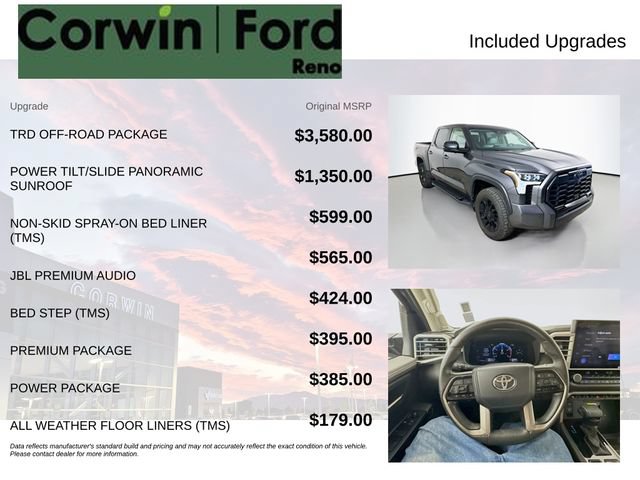 Used 2024 Toyota Tundra Limited w/ TRD Off-Road Package AWD/4WD image 3