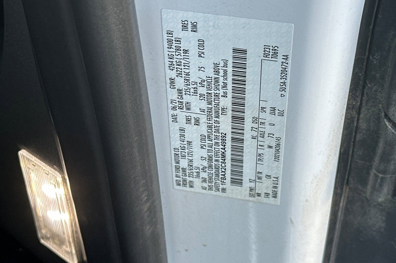 Certified 2021 Ford Transit 350 XLT image 33