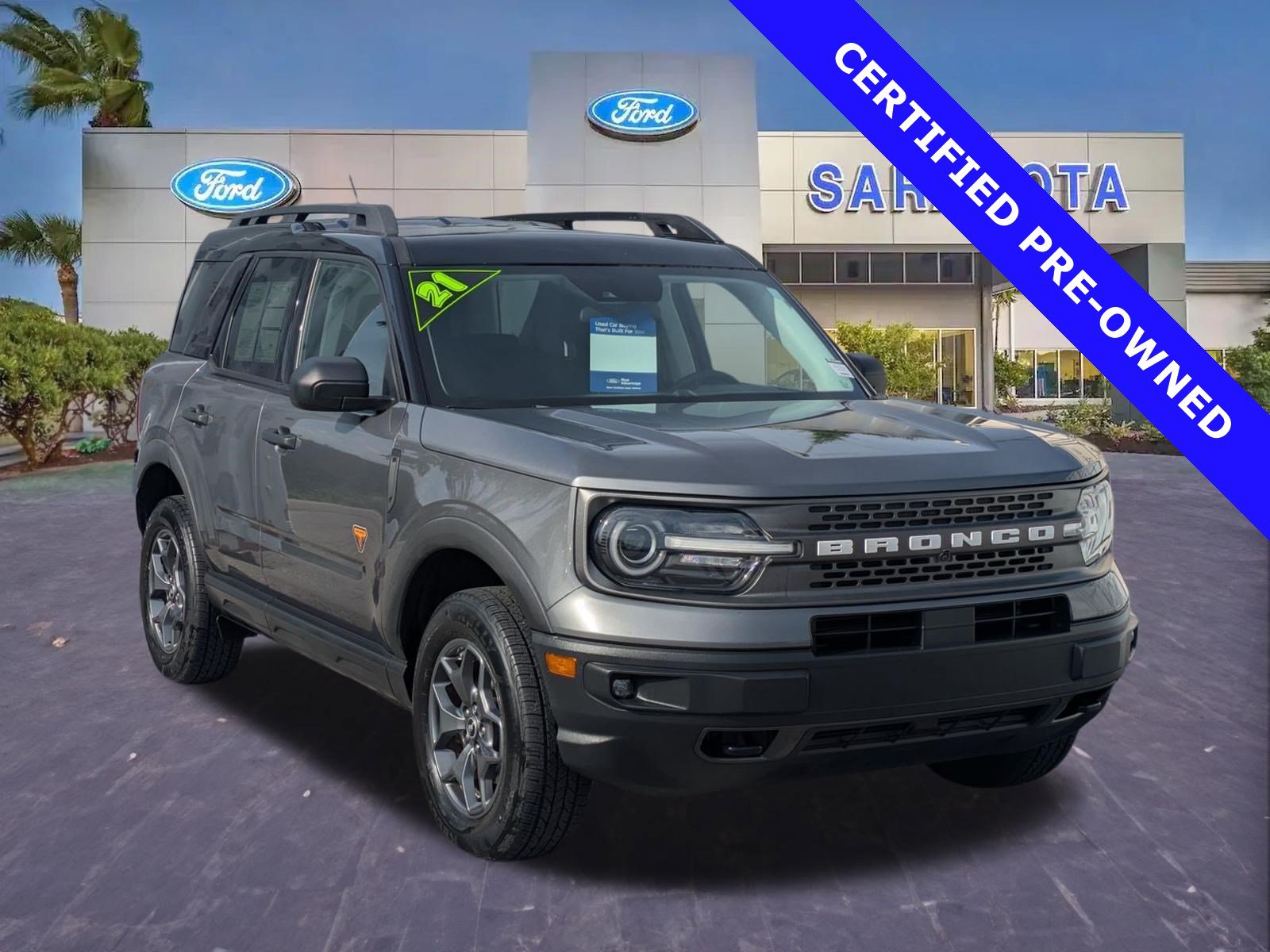 Certified 2021 Ford Bronco Sport Badlands