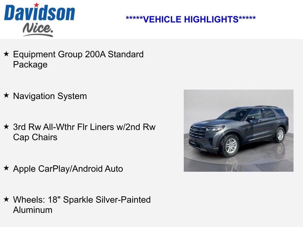 Certified 2025 Ford Explorer Active AWD/4WD image 4