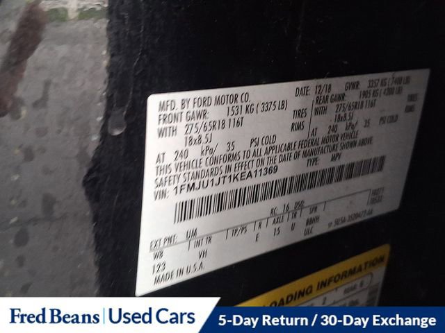 Certified 2019 Ford Expedition XLT w/ Equipment Group 202A image 28